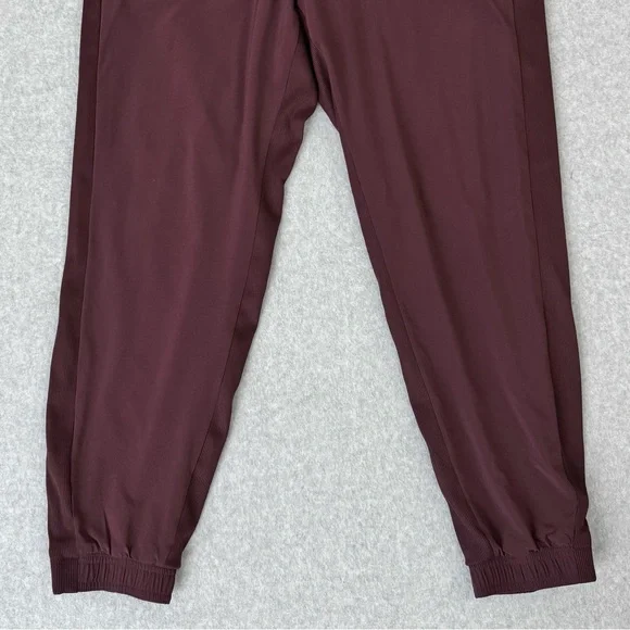 Athleta Brooklyn Lined Joggers Pants Womens Size 14 Maroon Red Athleisure Comfy - Picture 5 of 16